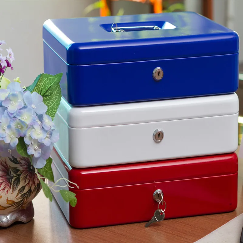 Buy Portable Small and Large Tin Box with Lock,Desktop
