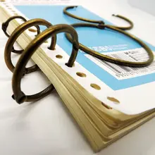 Прямая с фабрики античная бронза открытка Биндер Ring прочный office binder кольцо notebook кольцо 10 шт./упак. уплотнительное кольцо