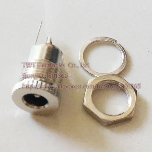 DC jack, DC шасси Разъем 5,5/2,5 металл, сверхмощный DC мощность металлический шасси разъем 2,5 мм, 250Qty