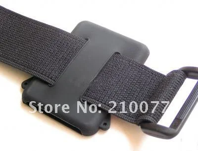 Free Shipping 1PCS Black Sport  Armband+Silicone Case For iPod Classic 80G/120G/new 160G