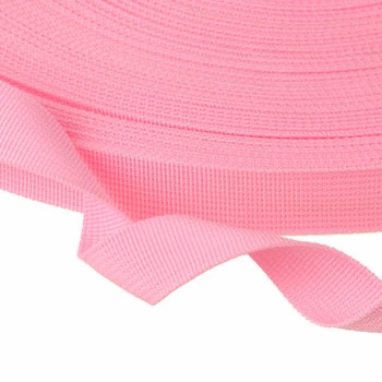 pink 25 мм шириной 10,94 ярдов(10 м)/лот чистый цвет утолщение PP лямки, плетеный ремень, рюкзак ремень - Цвет: pink