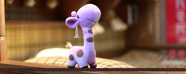 Бесплатная доставка Оптовая и розничная Жираф пятнистого оленя кукла плюшевые игрушки 25 см маленький размер 5 шт./лот