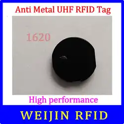 VIKITEK UHF Радиочастотная Идентификация анти-металл тегов 920-925 MHZ EPC маленькая круглая керамическая бирка D16mm * 2 мм C1G2 ISO18000-6C Alien higgs3 чип