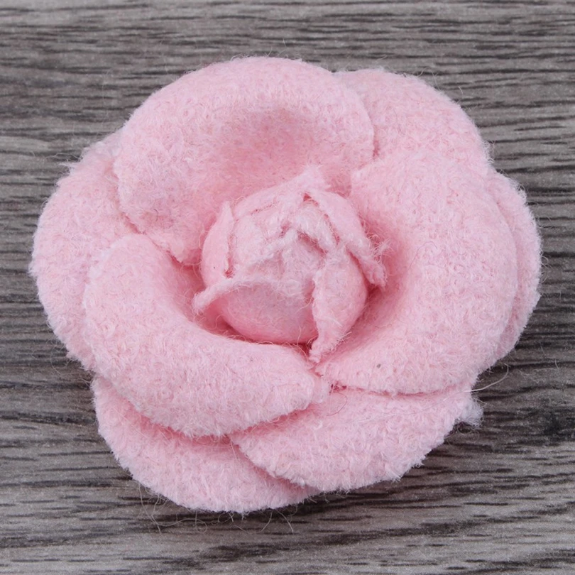 10pcs/lot 5.5cm 9colors Hair Clips Newborn Wool Felt Rose Flower For Girls Apparel/Hair Accessories Fabric Flowers For Headbands