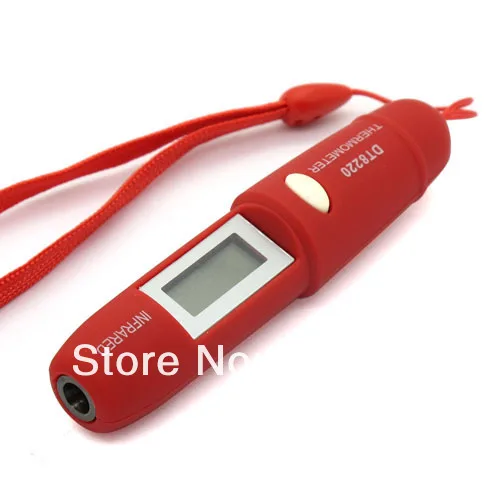 Минимальный Бесконтактный инфракрасный термометр с ручкой, 220 градусов, портативный измеритель температуры для взрослых и детей DT8220