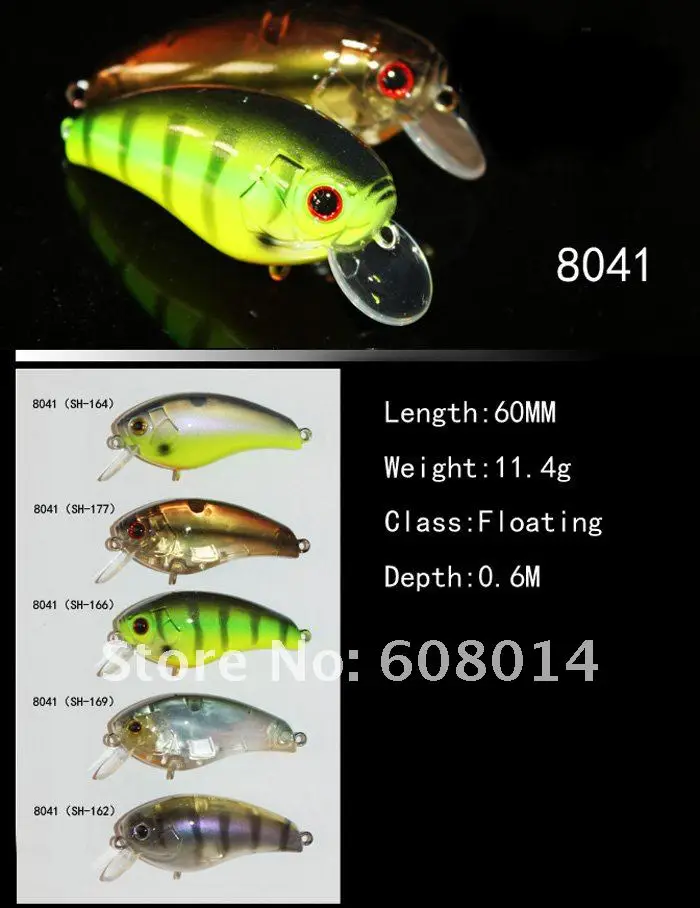 Рыба приманки ALML-8041 11.4 g 60 мм 10 частей / серия