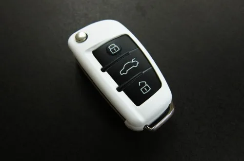 Блеск для губ разноцветный Remote Key защитном чехле(квадратный Форма) для Audi A3 A4 A5 A6 TT Q5 Q7