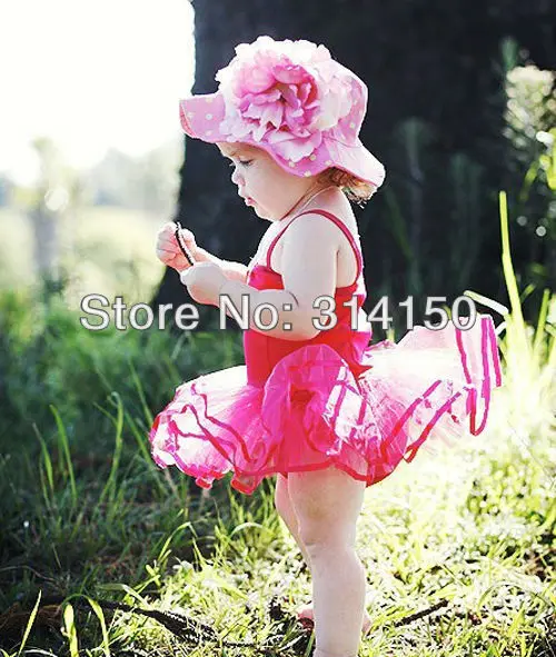 Платья для маленьких девочек Панама по последней моде хлопок точка шляпа Детская украшением в виде больших цветов; Красивая Женская пляжная шляпа 1 шт
