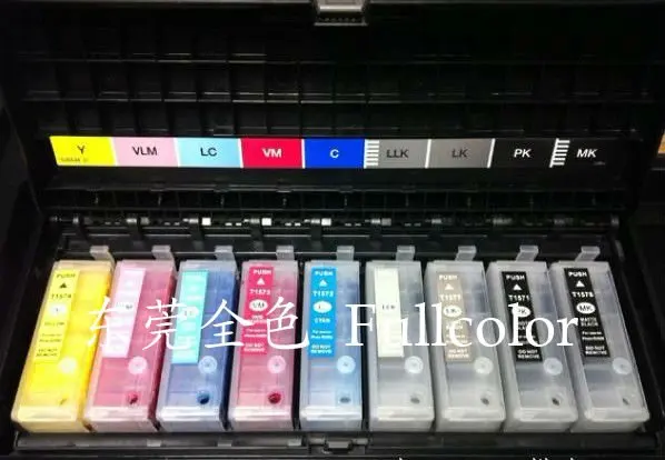 New and Free shipping  empty Refillable ink Cartridge For T1571  Epson Printer photo R3000