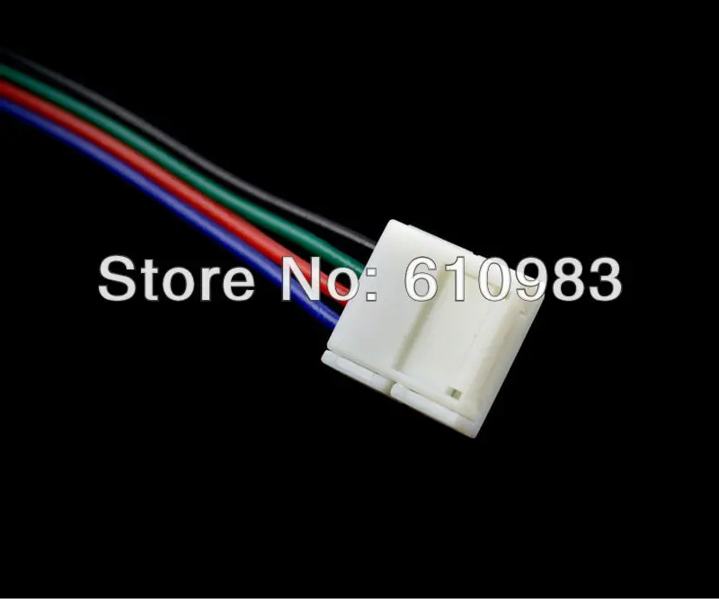 50 шт./лот 4PIN светодиодные полосы белого женский освободить сварочное 4 pin 5050 RGB 16 см кабель Бесплатная доставка