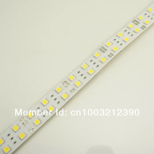 Waterproof-IP67 SMD5050 двухрядные гибкий светодиодный полоски пять метров 600 светодиодный s 20 мм Ширина 1800lm за метр