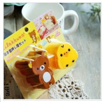 Акция!! Без прибыли 1000 наборов DIY рисовая форма для суши Rilakkuma Bento пластиковые формы для торта шоколада мороженого