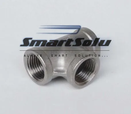 

Free Shipping 10pcs/lot 1/2'' BSP Stainless Steel Tee Fitting Brewing Pipe Fitting