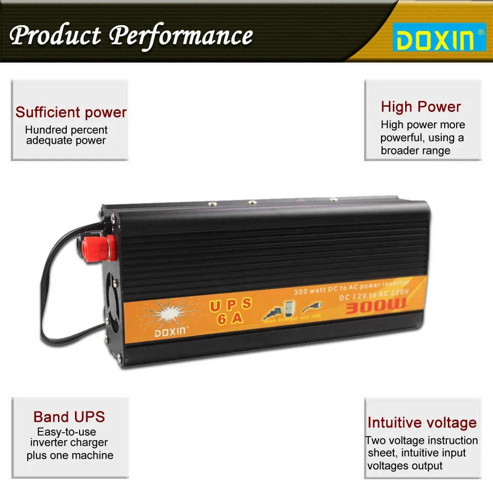 UPS DC AC автомобильный инвертор 12 В 220 В 300 Вт универсальный инвертор бесперебойное питание Авто Зарядка ST-N026 автомобильное зарядное устройство