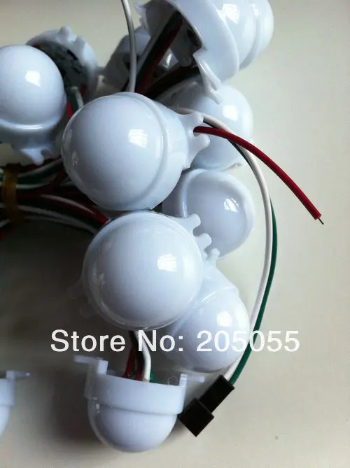 40 шт./строка WS2811 рассеянный полный Цвет 3 светодиодный 5050 SMD RGB Программируемый сменный ЖК-экран 12 V молочное покрытие 30 мм(диаметр), рекламировать лампа