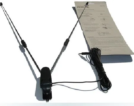 ZWET автомобиля gps ТВ антенна Авто ТВ антенна DVD VHF UHF разъемы 2-полосная, Новинка
