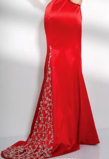 Дизайн vestidos формальные пикантные разрез спинки Элегантный бисером вечерние Выходные туфли на выпускной бал выпускн