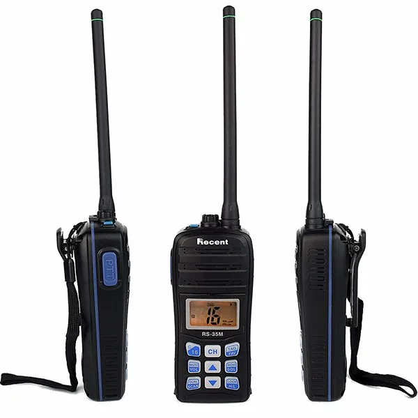 5 Вт/1 Вт VHF Walkie Talkie RS-35M IP67 Водонепроницаемый морской радио ЖК-дисплей поплавок портативный приемопередатчик двухсторонняя ветчина радио