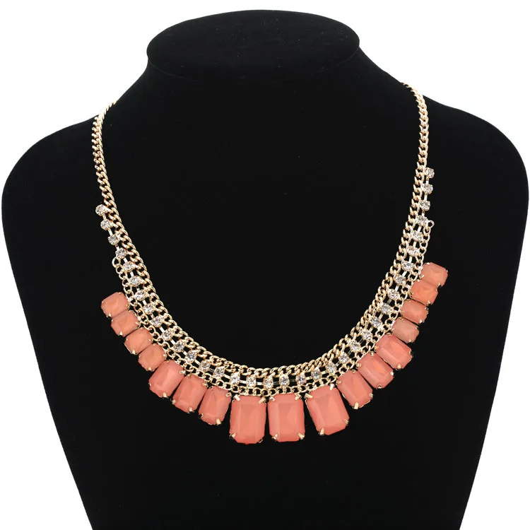 Ожерелье s ювелирные изделия Большой Кристалл Стразы ожерелье Модные украшения для женщин вечерние 102# N070