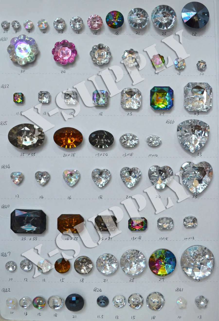Acrylic Rhinestone Gems (40)