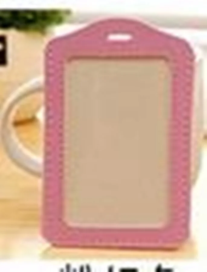 PINK Именные карточки для бейджиков визитница PU porte carte чехол с нейлоновой nack компании офисная поставка 13 цветов ACH202A - Цвет: PINK