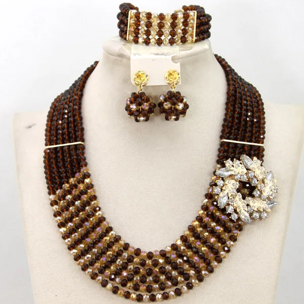 Charms 6 Rolls Silver/Blue African Women Party Jewelry Set Bellanaija Wedding Inspiration Jewellery Set Free Shipping WA825 - Окраска металла: 16