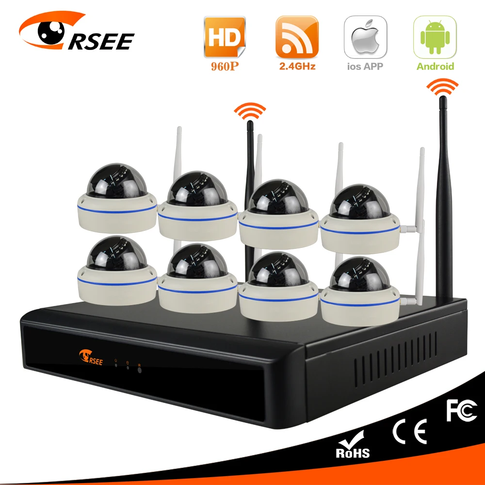 Plug and play 960p hd cctv camera system 8ch cctv system hd camera ip