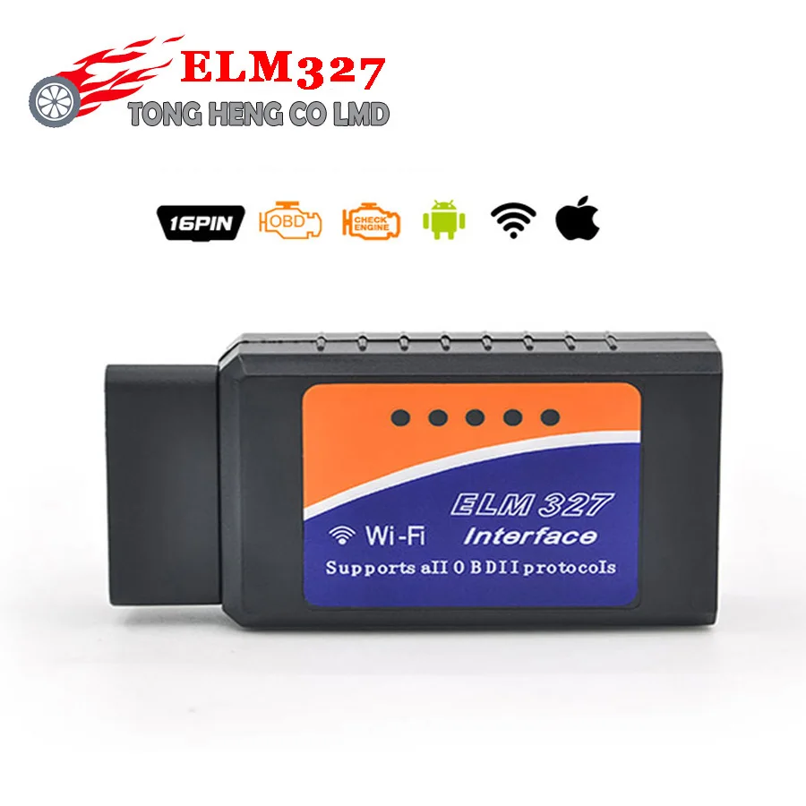 10 шт./лот DHL бесплатный Wi Fi ELM327 беспроводной OBDII Авто сканер адаптер сканирования