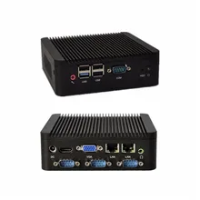 2016 OEM/ODM mini pc Qotom-Q190P celeron J1900 quad core Dual nic 4 serial ports 1080p HD Video X86 win7 linux micro computer