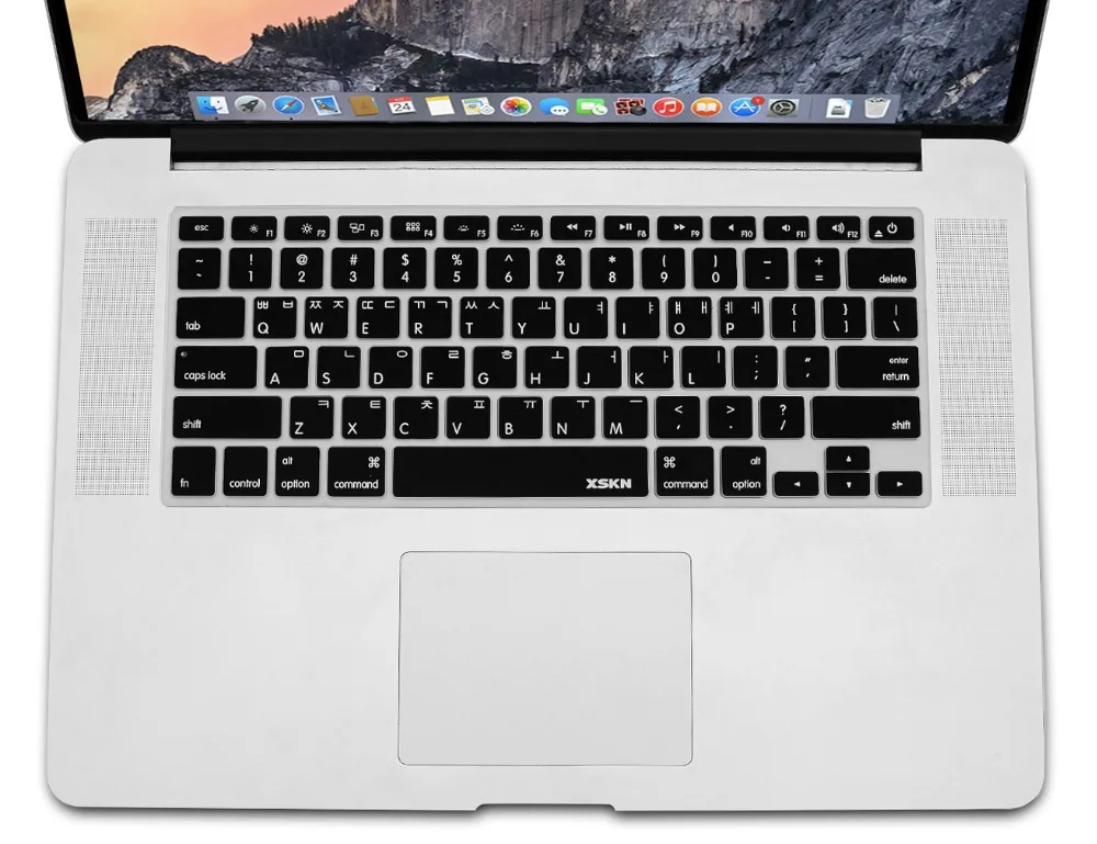 XSKN Korean Keyboard Cover Durable Silicone Skin for MacBook Air Pro