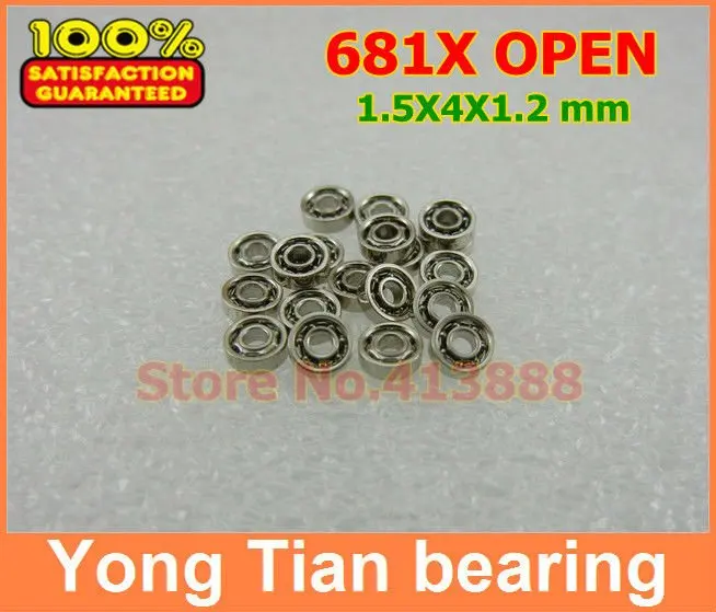 

NBZH Bearing500pcs Free Shipping Thin Wall Deep Groove Ball Bearing 681XZZ 1.5*4*2 Mm