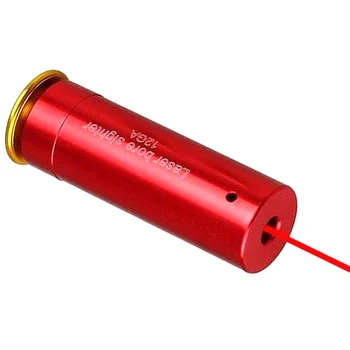 

Laser Pointer Red Dot Laser Bore Sight Tactical Cartridge 12 Gauge 12GA Sighter Rifle Hunting (Battery not included)