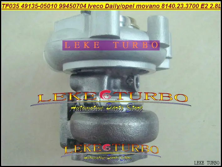 - TF035 49135-05010 53149886445 99450704 Turbocharger For Iveco Commercial Daily 2.8TD Opel Movano 8140.23.3700 Euro2 2.8L 122HP -
