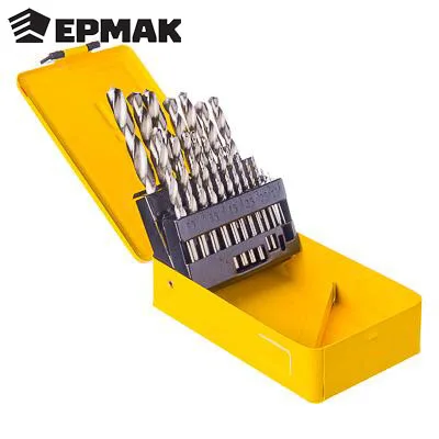 Набор сверл "ERMAK" по металлу 1-10 мм 19 шт