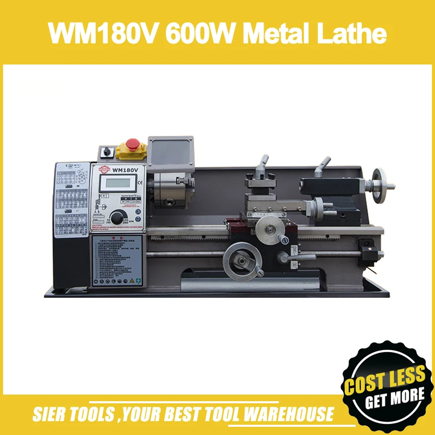 

WM180V 600W Metal Lathe/All Cast Iron Gear Lathe/300*180mm Mini Lathe