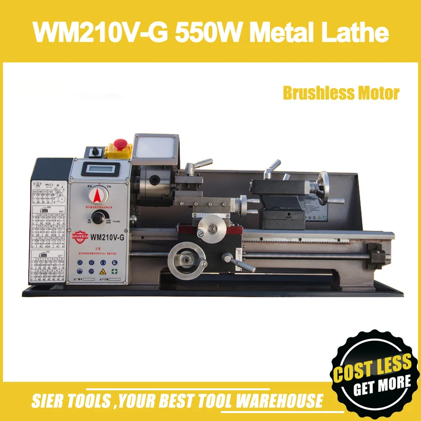WM210V G 550W Metal Lathe/Brushless Motor Mini Lathe with Gearbox