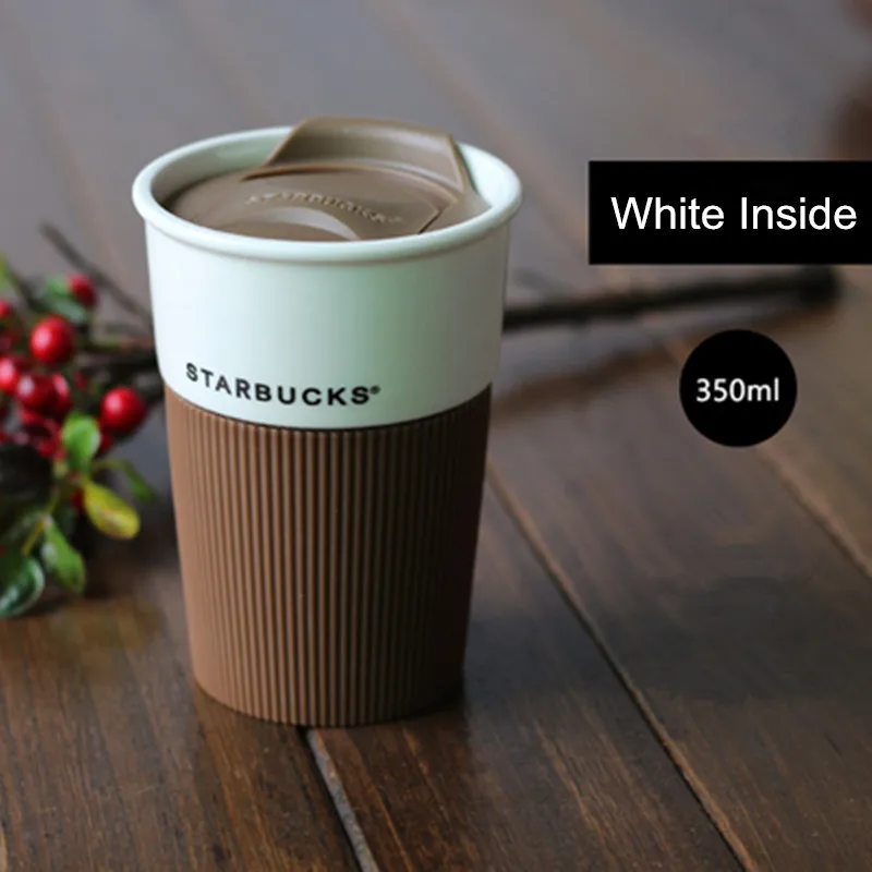Многоцветный 350 мл керамическая кофейная чашка кружки с крышкой ложка чашка для чая молоко пара чашек Caneca Criativa Tazas Para кафе - Цвет: Многоцветный