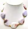 Большой 20*30 мм Pink форму капли Torsion камень 17 "ожерелье с многоцветной нити-nec5650