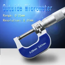 0.01mm Industrial 0-25mm Micrometer Jewelers Tools Vernier caliper Watchmaker Hobby Jewelry