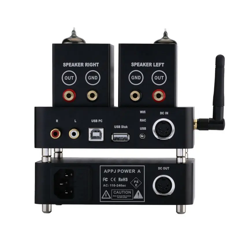 APPJ PA1601A 6P14(el84) Ttube усилитель wifi USB SD мульти приемник декодер лампа Amp HIFI EXQUIS