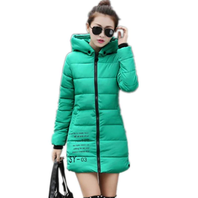 

2017 New Winter Jackets and Coats Silm Women Down Coat Middle-Long Thicken Down Jacket Women Hooded Winter Park Women CM456