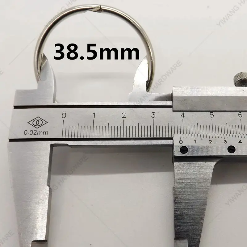 Производитель прямой O тетрадь на спирали кольцо 10 шт. в наборе легко открыть кольцо твердое кольцо для ключей никелирование открытка связующее кольцо - Цвет: 39mm