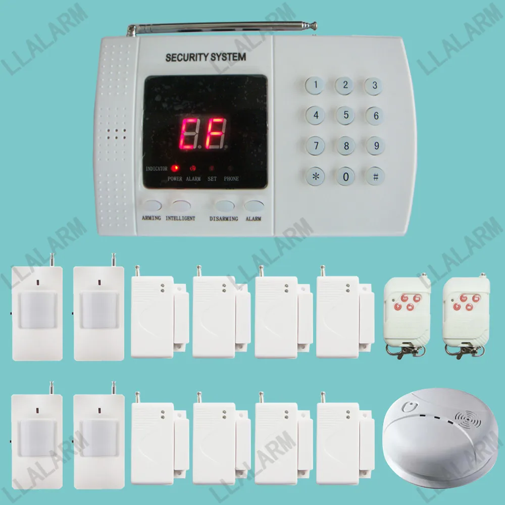 New 99 Zones PSTN Alarm System 433MHz Wireless Home Security Alarm