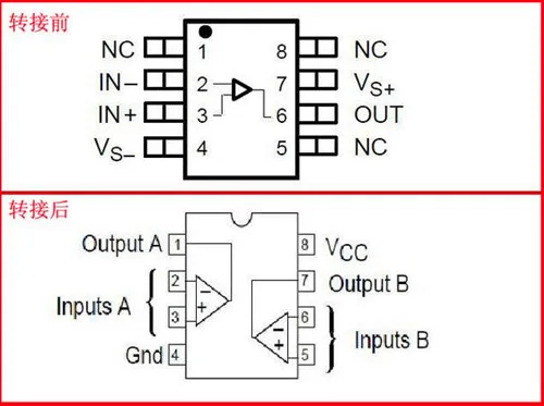 Электронный 10 шт. адаптер пластина один op amp двойной op amp поворот AD797/OPA627 переключатель smd dip pcb