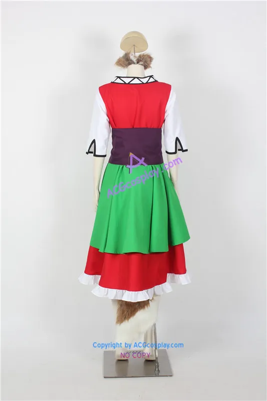 Костюм для косплея Spice and Wolf Holo с большим хвостом
