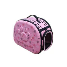 Foldable 0-5KG Pet Carrier EVA Dog Bag Portable Cats Dogs Bags 3Color Fashion Pattern Handbag For Pets Carriers Travel Outside