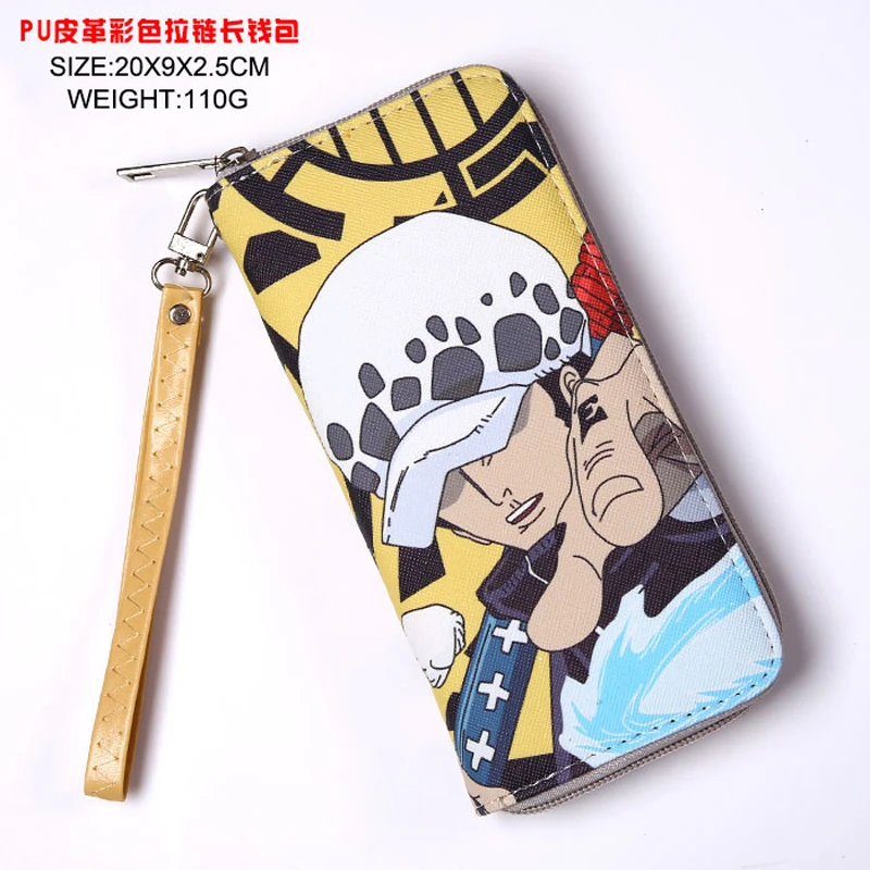 

Surgeon of Death Trafalgar Law Colorful Cool PU Long Style Anime One Piece Wallet/Purse with Zipper