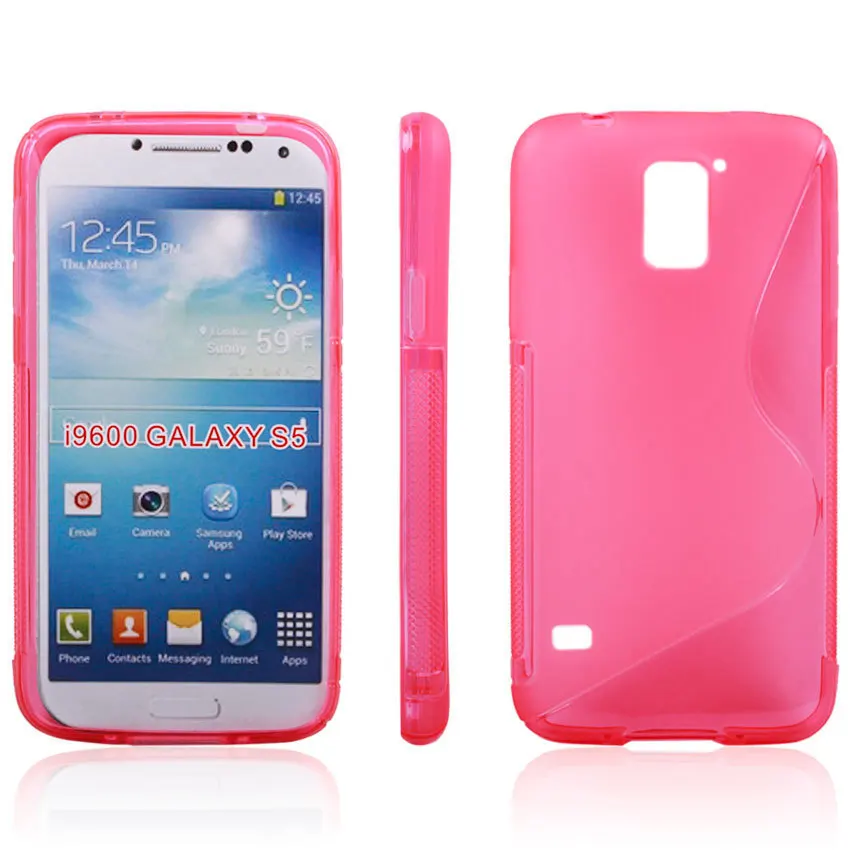 Для Galaxy S5 S-Стиль случае 100 шт./лот S линии ТПУ чехол для Samsung Galaxy S5 компанией DHL