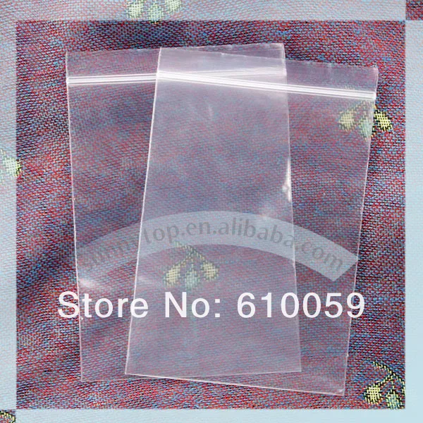 Небольшой пластиковый пакет(60x90 мм) пластиковый мешок на молнии