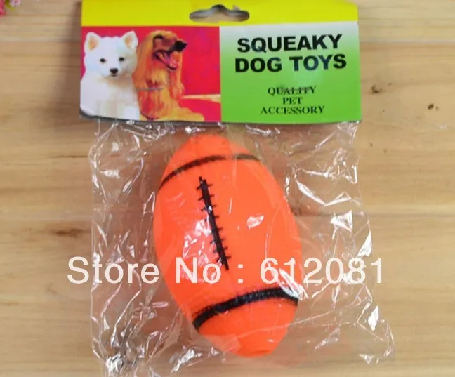 Usd 1,8/pc виниловая пищалка для домашних собак игрушка регби, футбол дизайн 20 шт./партия